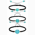 Natural Gemstone Strand Bracelet Ankle Bohemian Handmade Woven Friendship Chakra Yoga Best Friend Bangle 6/8/10/12/14mm