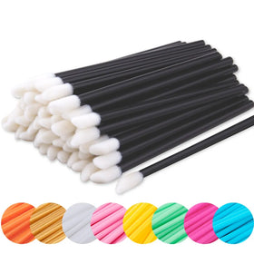50 Pcs Disposable Make up Lip Gloss Brush Lipstick Gloss Wands Applicator Hollow Lip Brushes Portable Cosmetic Beauty Tools