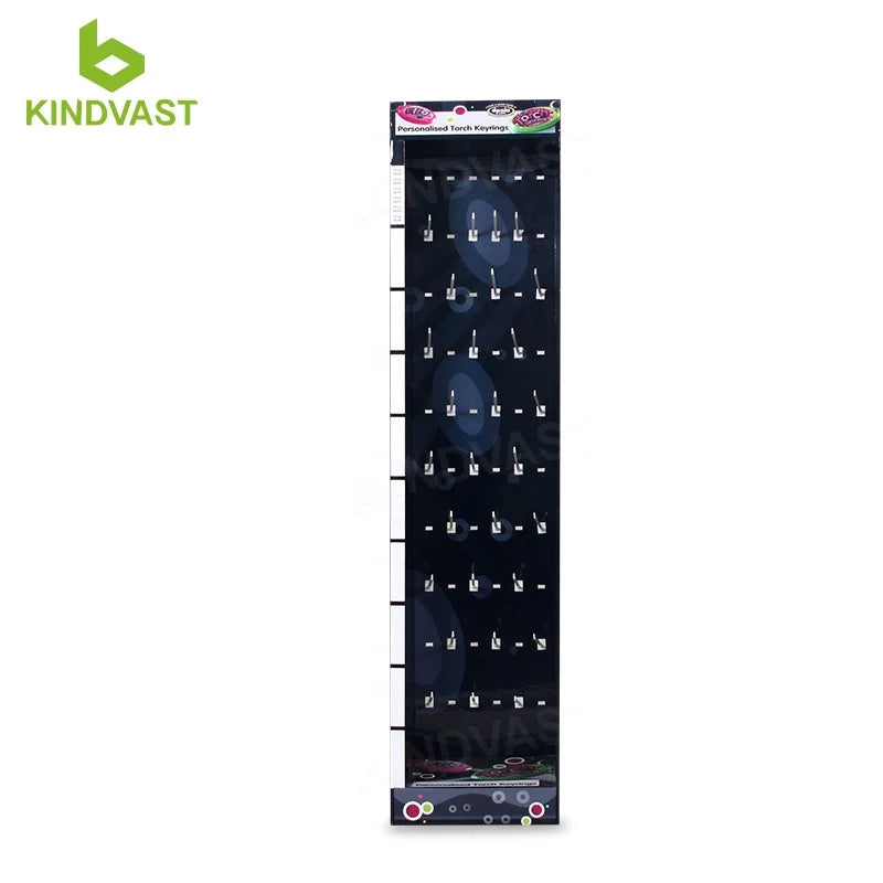Factory Cardboard Floor Display With Hooks for Promotion