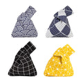 Designer Cotton Canvas Bag Small Triangle Simple Knot Wrist Bag Promotional Gifts