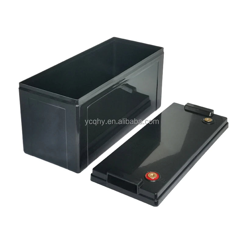 Prismatic Lifepo4 Battery Case Replacement ABS Battery Shell 12V 120Ah 100Ah IP54 Black Battery Box
