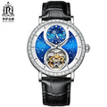 RAKSA DUKE T888-001 Live New Watch Fashion Men's Leather Moon Phase Watch Automatic Watch Luminous Waterproof Mechanical Clock