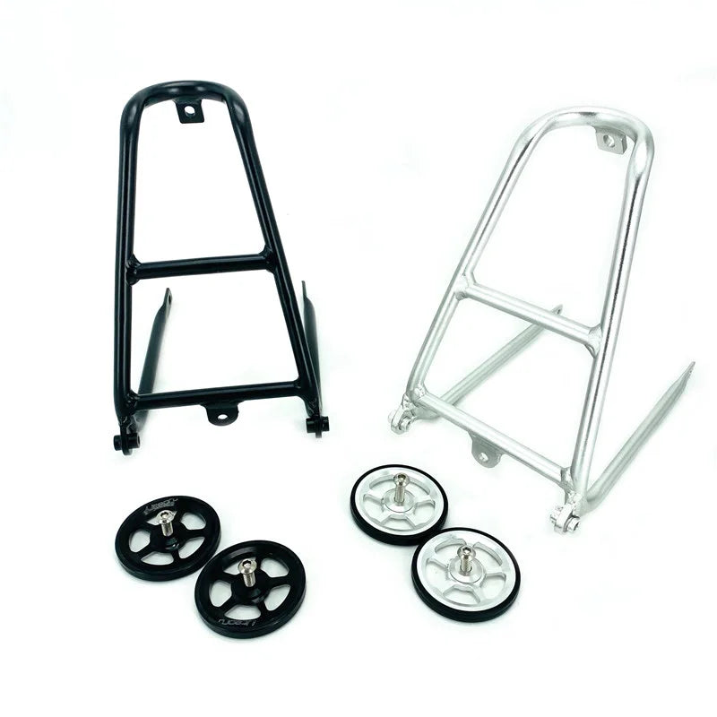 For Brompton 3sixty Q-Type Folding Bike Rear Rack Ultralight Aluminum Alloy Cargo Racks Easywheel Bicycle Luggage Carrier
