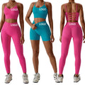 New Women Active Wear Fitness Yoga Wear Seamless Work Out Set Seamless Yoga Set for Women