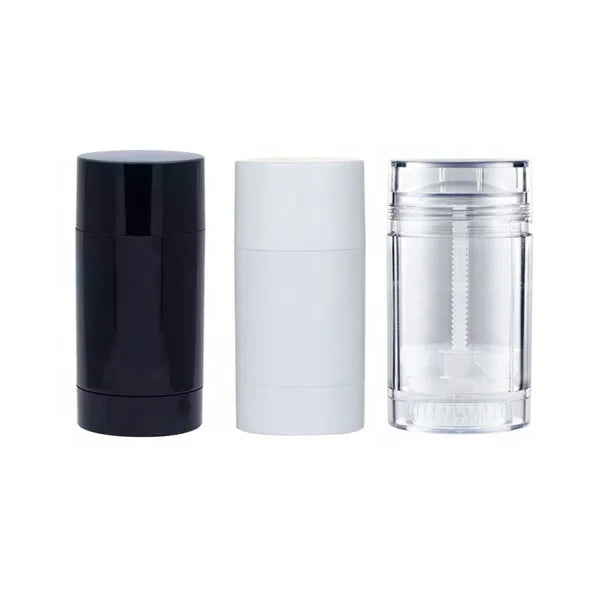 Bottom Fill Deodorant Packaging Stick Container Stick Tube Clear Empty Cream Gel Lotion Bar 15ml 30ml 50ml 75ml White Black