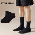 Wholesale Thicken Lengthen Custom Men Socks Business Sports Cotton Pure Tube Socks extra Large Size Feet Crew Socks