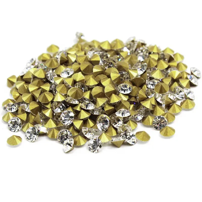 Large Package Flat Back Glass Rhinestones Bulk Non Hotfix Crystal Wholesale 200 Gross Packing Bag Clothing Decoration 2 Bags