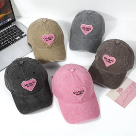 2026 New Arrival Fashion Washed Denim Vintage 6 Panel Dad Hats Acid Cotton Custom Men's Caps