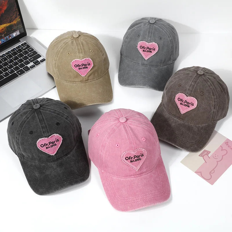 2026 New Arrival Fashion Washed Denim Vintage 6 Panel Dad Hats Acid Cotton Custom Men's Caps