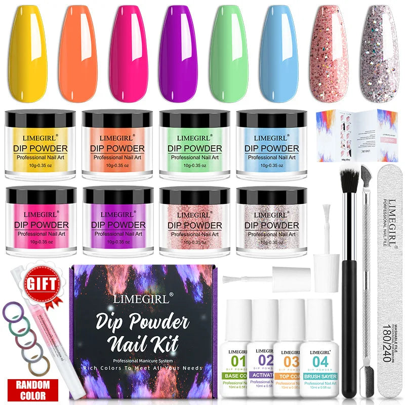 OEM Private Label Dip Powder Nail System Dipping Powder Starter Kit for Sale