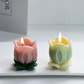 Birthday Gift Handmade Aroma Soy Wax Decorative Flower Candle Silicone Mold Tulip Flower Shaped Candle Mould