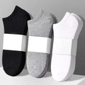 10Pairs/Lot Low Cut Men Socks Solid Color Black White Gray Breathable Sports Socks Male Short Socks Women Men