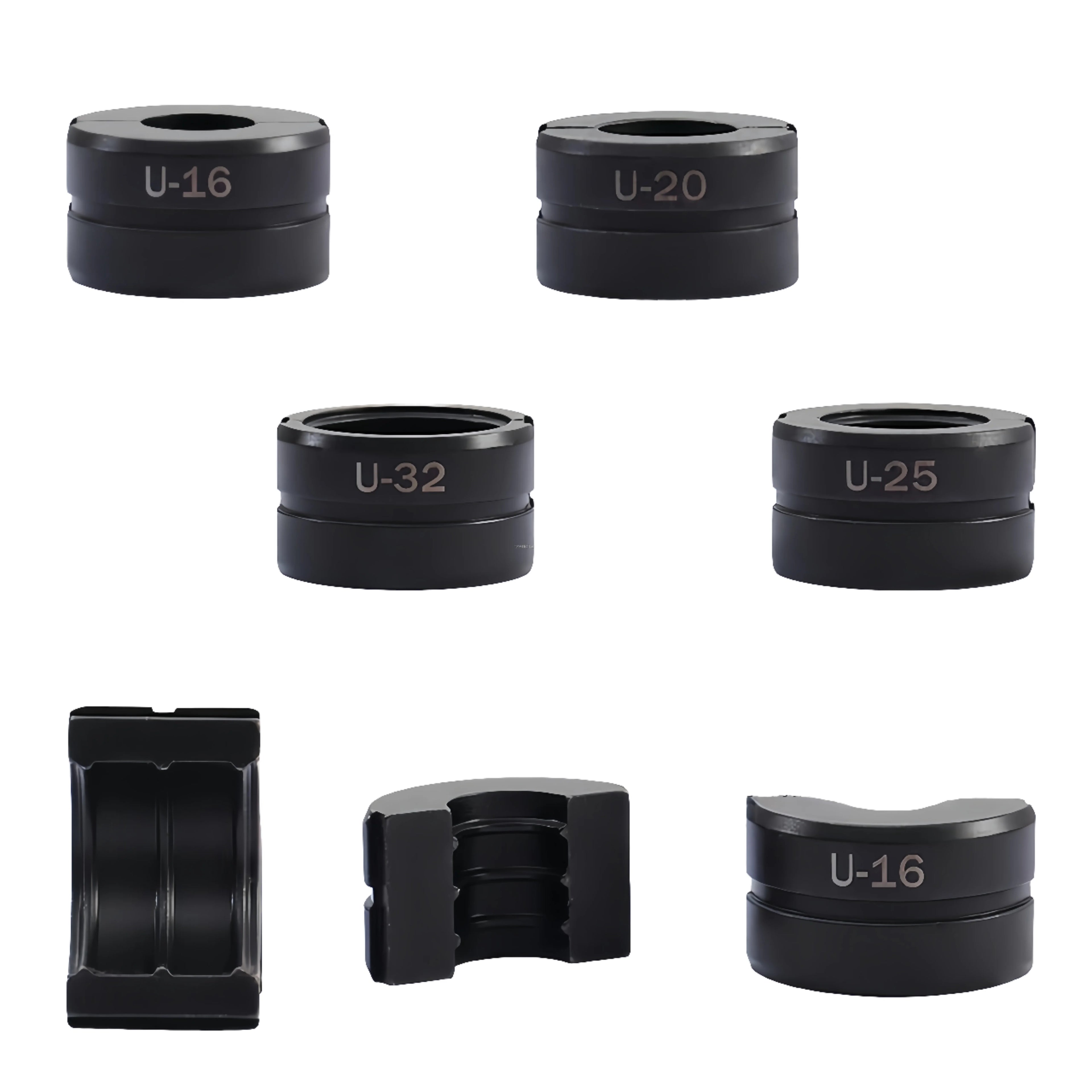 Steel U-Type Pex Pipe Crimping Dies 16-32mm Black CE Certified GLAM 10T Operating Pressure for Hydraulic Plumbing Tools Kit