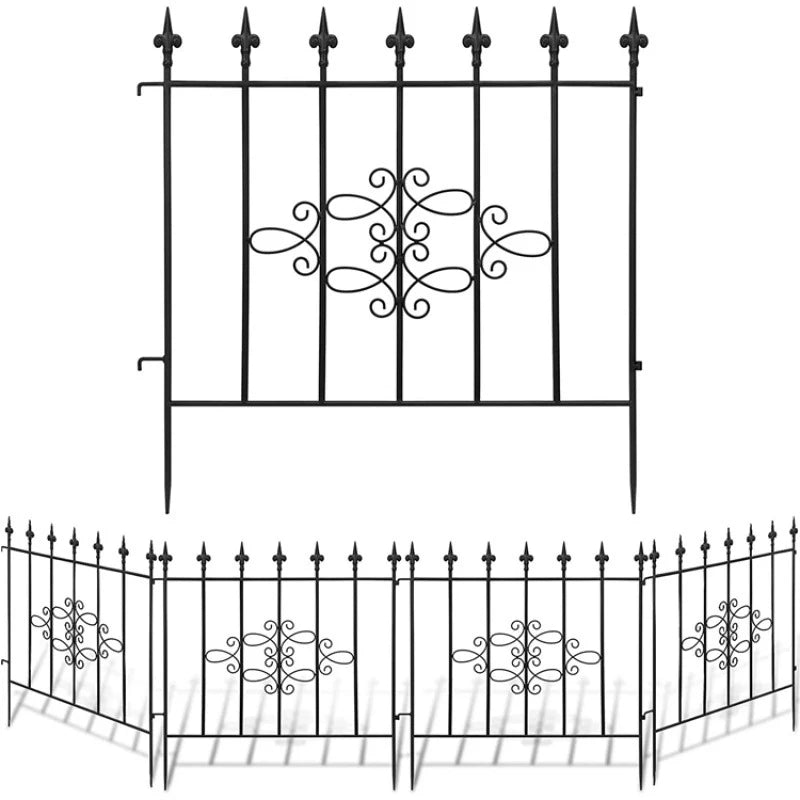 Galvanized Steel Fence Steel Railing Wrought Iron for  Unique Design Main Gate