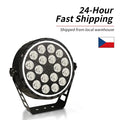 AICPOSE Professional Stage Lighting 18x12w Plastic Par Cans Lights RGBW 4in1 Zoom Par Light