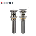 FEIDU Modern Universal Chrome Plated SUS Pop Basin Sink Drainer Lightweight Easy Installation 70mm Outer Diameter for Hotel