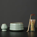 Blossom Japanese Tools With Bamboo Whisk Chasen Holder Gift Set Ceramic Matcha Bowl