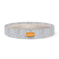 Custom Logo Eco-Friendly Cat Scratcher Scratching Toy Pad Felt Edge Cover Corrugated Board 40x40x9cm Scratch Board