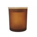 Wholesale Candle Cup Free Sample Special Candle Jar Amber Candle Jar Wooden Lid