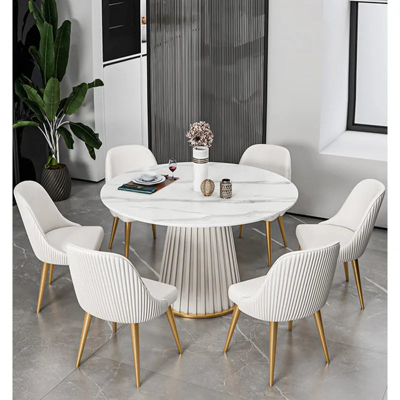 Modern Home Furniture From China Furniture Factory Dining Room Marble Top Round Dining Table