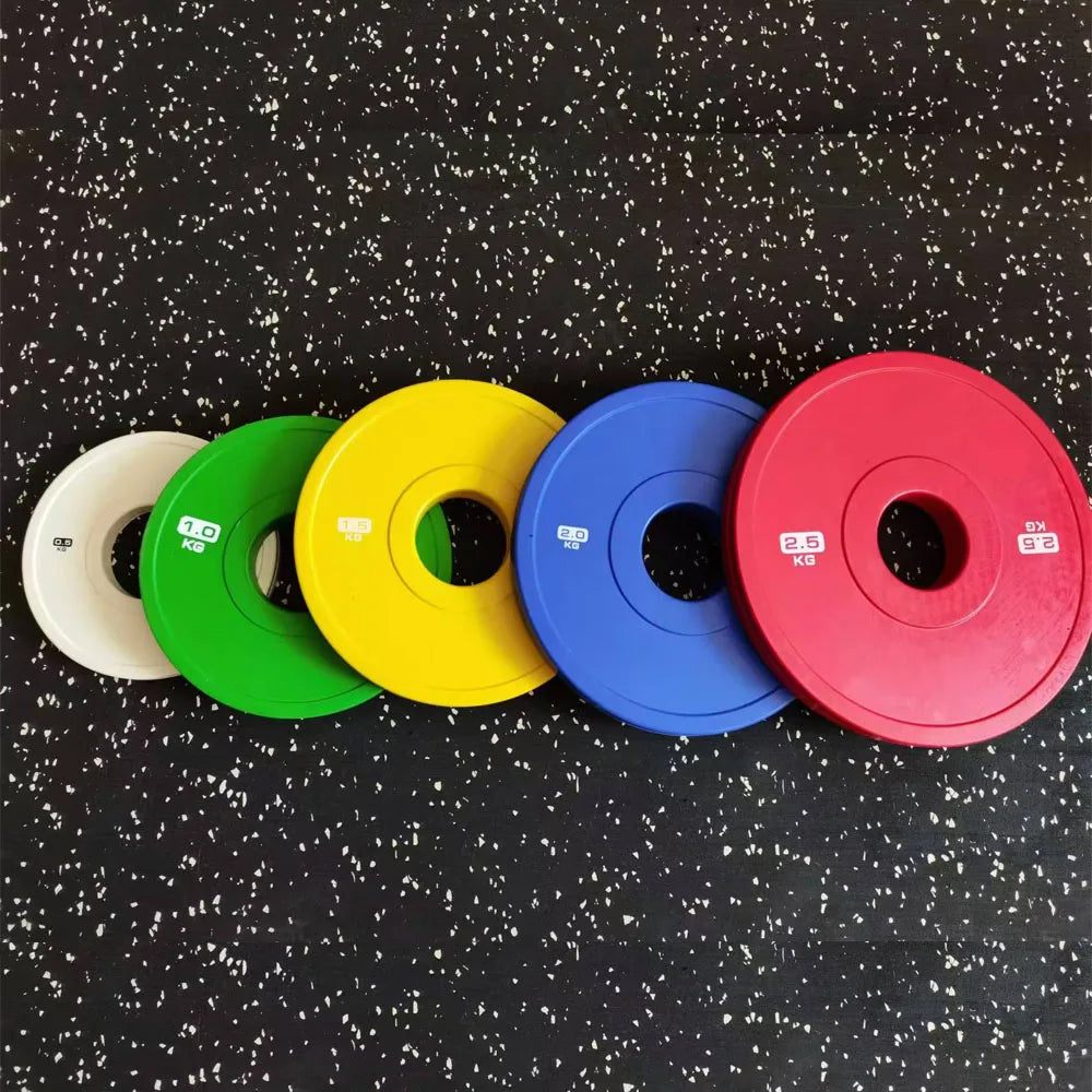 Strength Training Weight Lifting Barbell Weight Bumper Plates 0.5kg LB Fractional Change Plates Discs