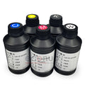 500ML LED Epson UV Ink Neutral/Hardness C M K W Y for Epson DX5 DX7 XP600 Printhead for LED UV Flatbed Printers
