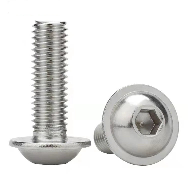 M2 M3 M4 M5 M6 M8 ISO 7380.2 Stainless Steel A2 Allen Screws Hex Socket Button Flange Head Bolts