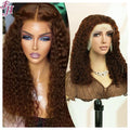 FH 20 Inch Colored #4 Water Wave Wig 100% Brazilian Virgin Human Hair 13X4 Lace Frontal Wigs for Black Women Best-selling