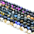 Wholesale Natural Fire Agate Loose Gemstone Beads 6/8/10mm Stone Beads for DIY Jewelry