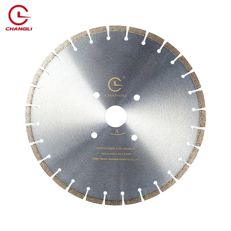 Premium Industrial Grade 400mm Nitride Coated Diamond Turbo Saw Blade Key Teeth 3-Year Warranty for Cutting Granite Stone Discs