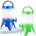 2024 Factory Portable Folding Drink Dispenser Collapsible Plastic Beverage Juice Bottles Water Flowing Pressing Type for Travel