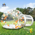 Commercial Clear Balloon Inflatable Bubble Tent with Blower 5x3m Waterproof Durable Zipper Closure for Party Advertising