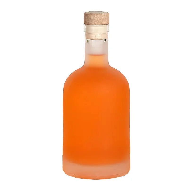 Factory 375ml 500ml 750ml Empty Glass Liquor Bottle with Cork Lid