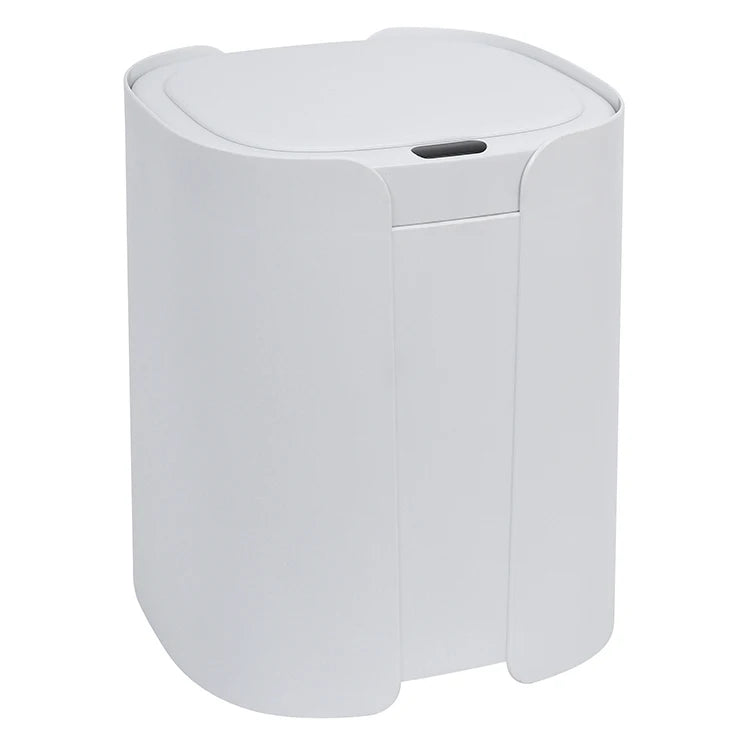 HANGSHAU Abs Simple Design Rounded Corner Smart Open Trash Can 10l Induction Big Waste Bin