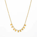 JOOLIM High End Stainless Steel Dot Wafer Pendant Necklace 18K Gold Plated Jewelry Wholesale