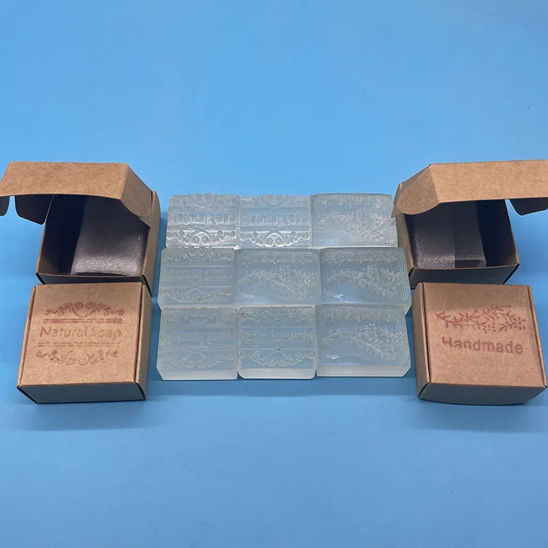 Early Riser DIY Transparent Craft Stainless Steel Eco-Friendly Soap Stamps Custom Logo Cake Moulds Model ERH-2109006 for Soap