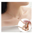 DAIHE 2023 Hot Sale China Wholesale Zircon Necklace Stainless Steel Necklace for Women Fashion Jewelry