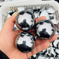DIY Crystal Wholesale Natural Healing Crystal Stone Terahertz Balls Polishing Terahertz Hearts for Decoration