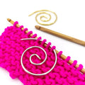 Handmade Spiral Cable Knitting Needle Crocheting Stitch Marker for Embroidery Crafts & Needlework Cross-Stitching Tool Accessory