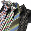 Wholesale 100% Silk Jacquard Woven Men's Neckties Special Design 8cm Paisley/Dot Patterns Fast Shipping