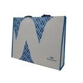 Machine Print Handle Carry White Custom Kraft Paper Shopping Bag with Custom Logos