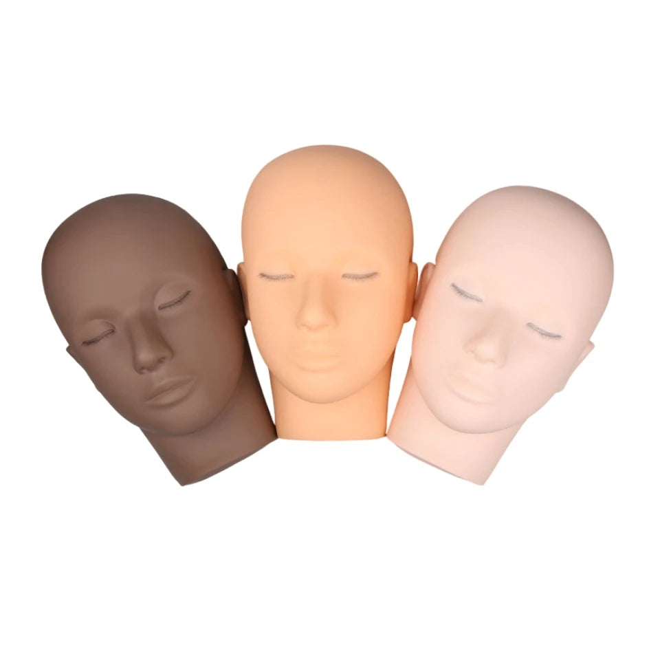 Wholesale Quality Lash Supply Eyelash Extension Inserted Stitched Training Mannequin Head