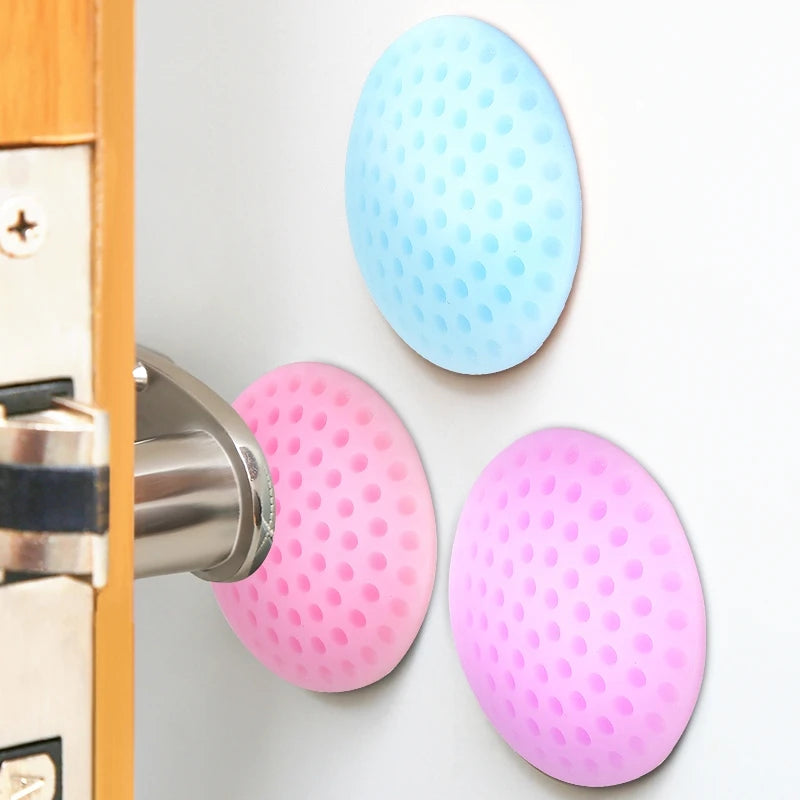 Factory Price Door Rubber Fender Wall Thickening Mute Handle Draft Door Lock Protective Pad Crash Stopper