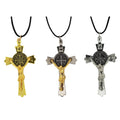 Fashion Jewelry Religious Charms Necklace Factory Custom Stainless Steel Cross Pendant Necklace