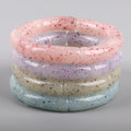 Hot Selling Jelly Color Gold Foil Glitter Gentle Girl Romantic Pink Purple Yellow Green Best Friend Gift Acrylic Tube Bracelet