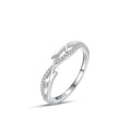 Wholesale Vintage 925 Sterling Silver Fashion Ring Zircon Elegant Temperament Rhodium for Party New Arrival Jewelry