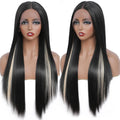 X-TRESS in Stock Yaki Straight Synthetic Hair Wig for Women Party Natural Style Synthetic Wig Heat Resistant Synthetic Hair