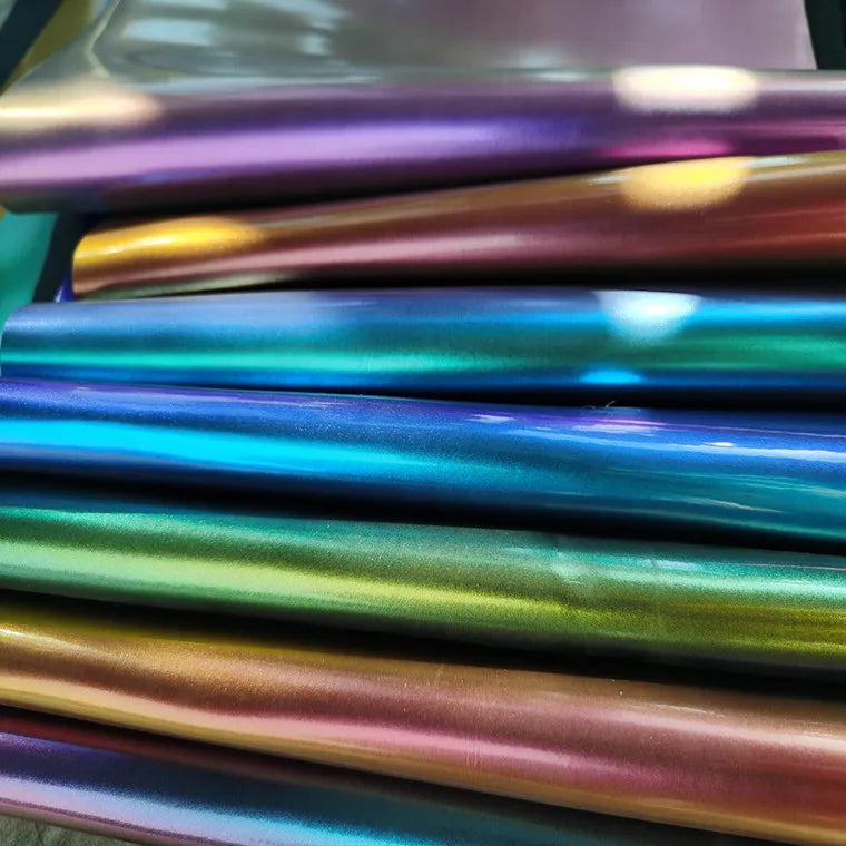 Color Shifting PU Luxury Faux Leather Sheets for Furniture Decorative Chair Craft Bag-Synthetic Leather Fabric for Hair Bows