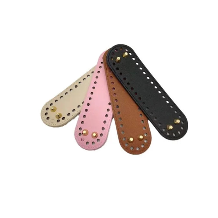 Wholesale 18*5 CM PU Leather Knitting Crochet Bags Nail Bottom Shaper Pad Cushion Base for DIY Handbag Purse Making