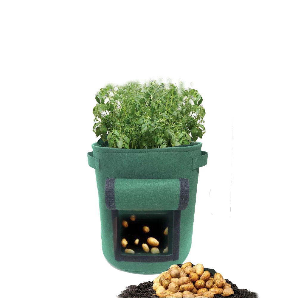 Hot Selling Heavy Duty Reusable 5 Gallon 7Gallon 10Gallon 15Gallon 20Gallon Sizes Felt Potato Planter Grow Bag